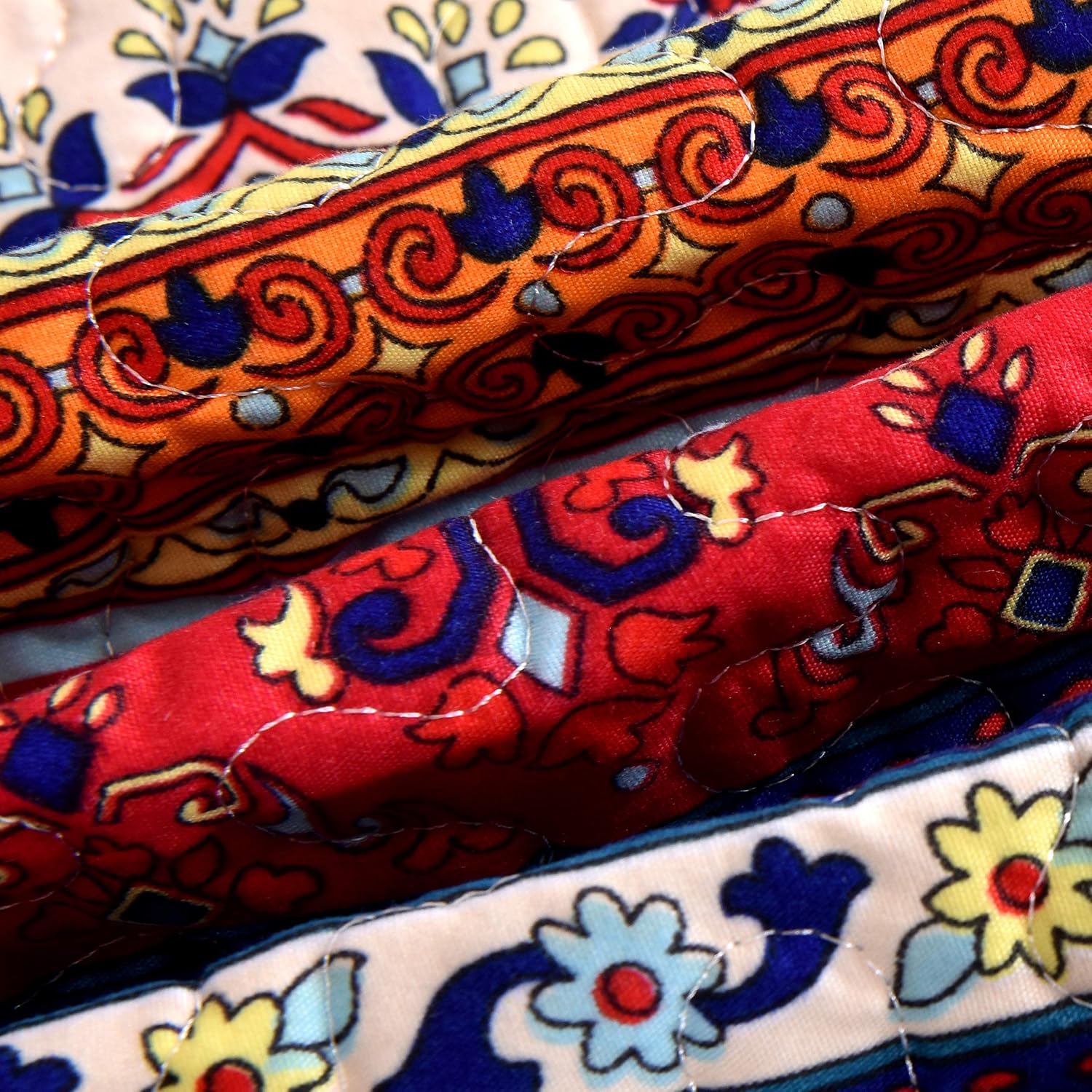 Caurbed Twin Quilt Set Boho Quilt Bedding Set with 2 Pillowcases Microfiber Lightweight Bedspread Coverlet Bed Comforter Set
