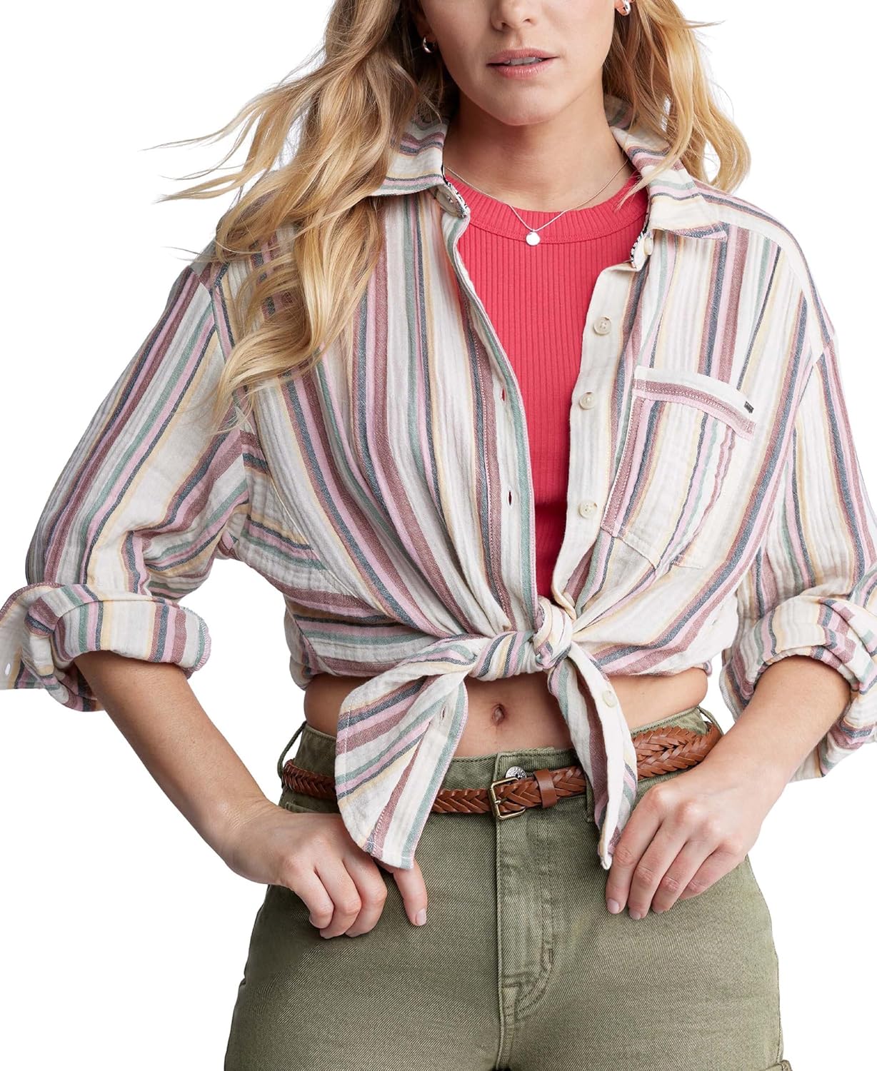 Buffalo David Bitton Womens Goldie High Rise Relaxed Denim Short - Image 7