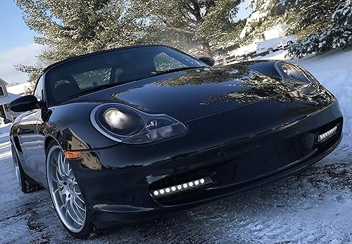 Miniatura 7 de iJDMTOY Kit de luces diurnas LED Euro Xenon blanco de 9 LED, compatible con Audi A6 2005-2008, también ajuste universal para muchos otros autos