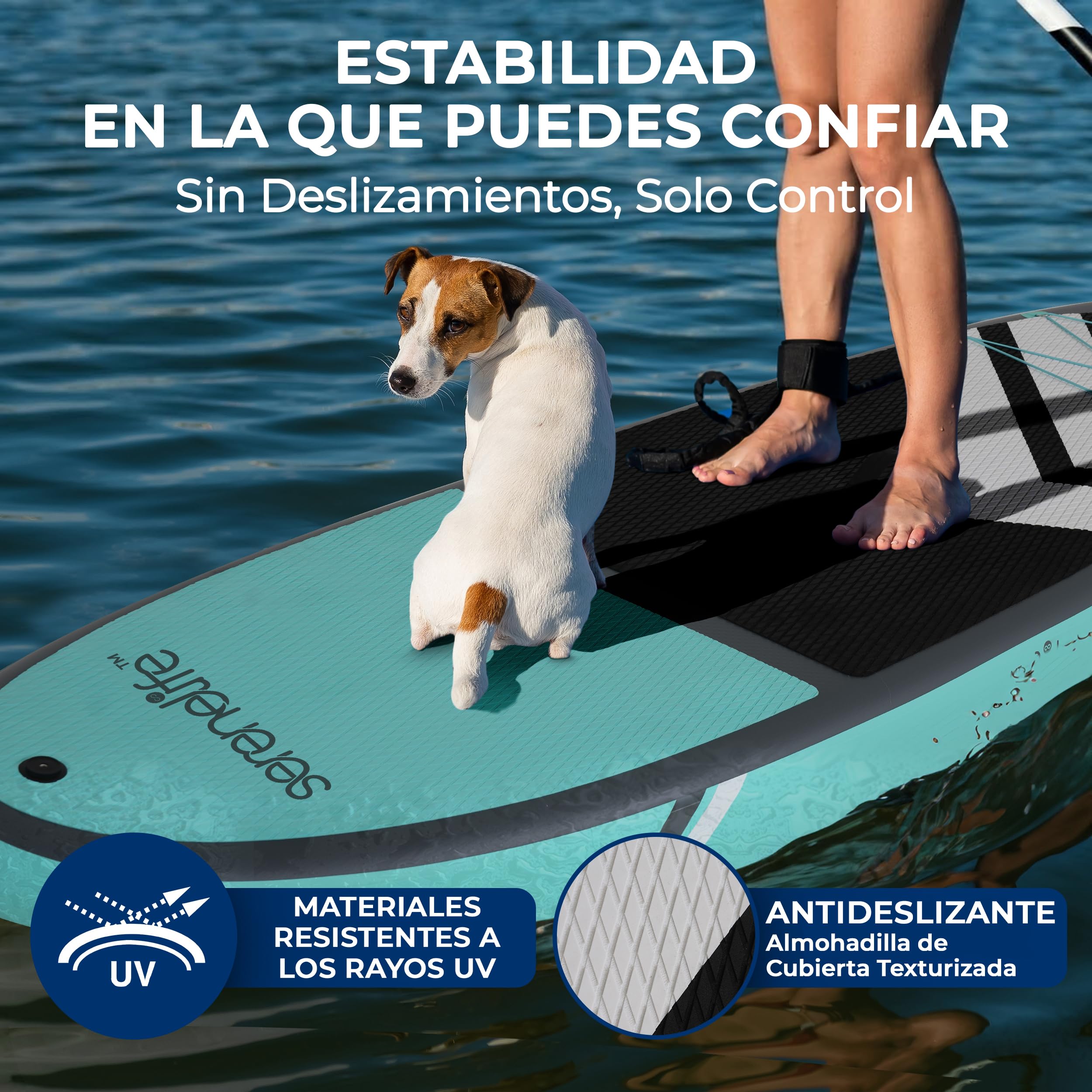 SereneLife Tabla Paddle Surf Hinchable XL
