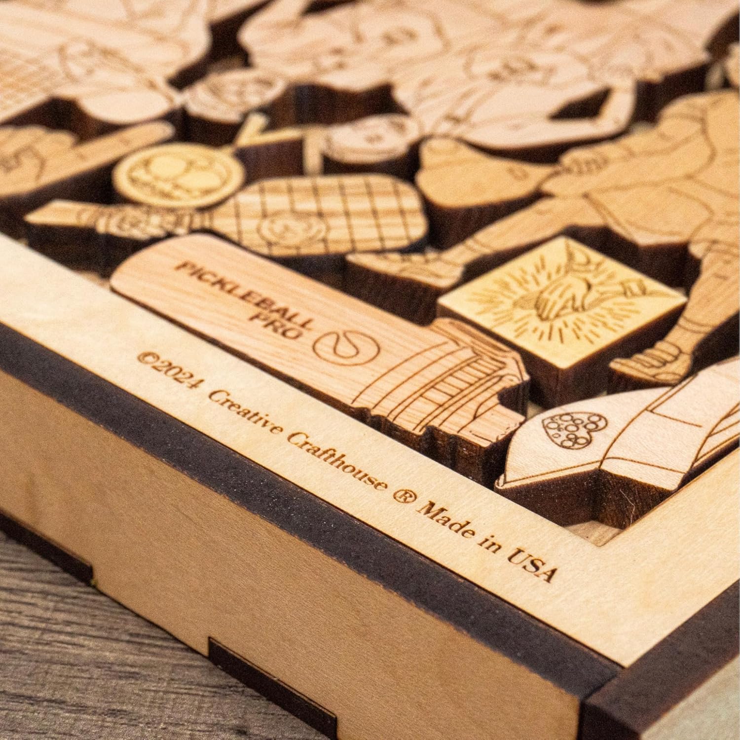 Personalizable for Pickleball Players - The Pickleball Challenge Puzzle - Handmade