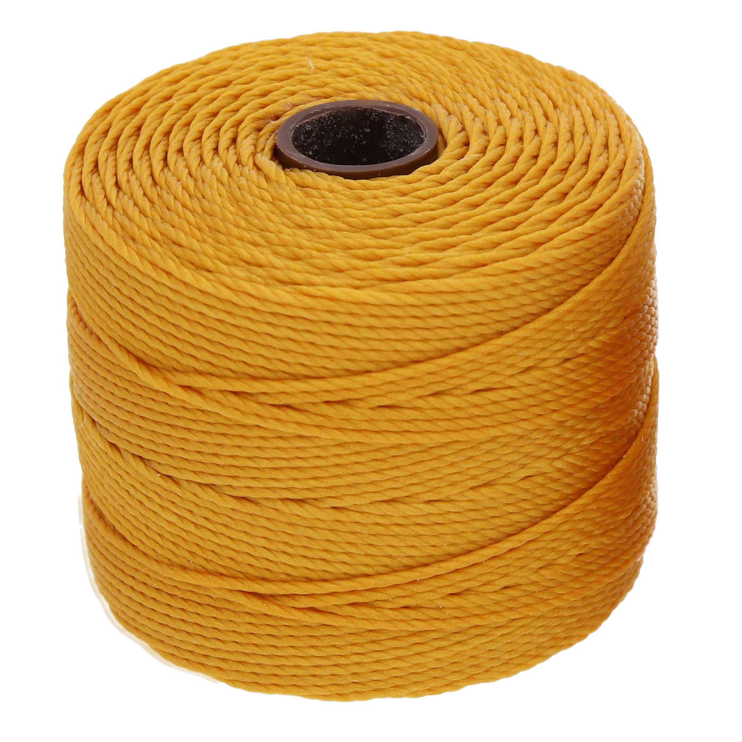 BeadSmith Super-Lon Schnur - Honig-Butter-Mix - Vier 70 m Spulen / Größe 18