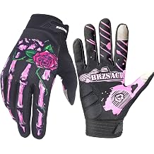 Skeleton Cycling Gloves Motorcycles Gloves Off-Road Vehicle MTB, Bicycle Gloves Shock Absorption Non-Slip Touch Screen Design,for Various Outdoor Sports.