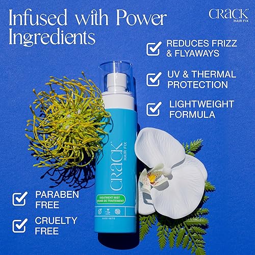 Miniatura 4 de CRACK HAIR FIX Spray de niebla hidrata y protege el cabello de la sequedad y los daños térmicos, mejora la textura y restaura el brillo juvenil (6