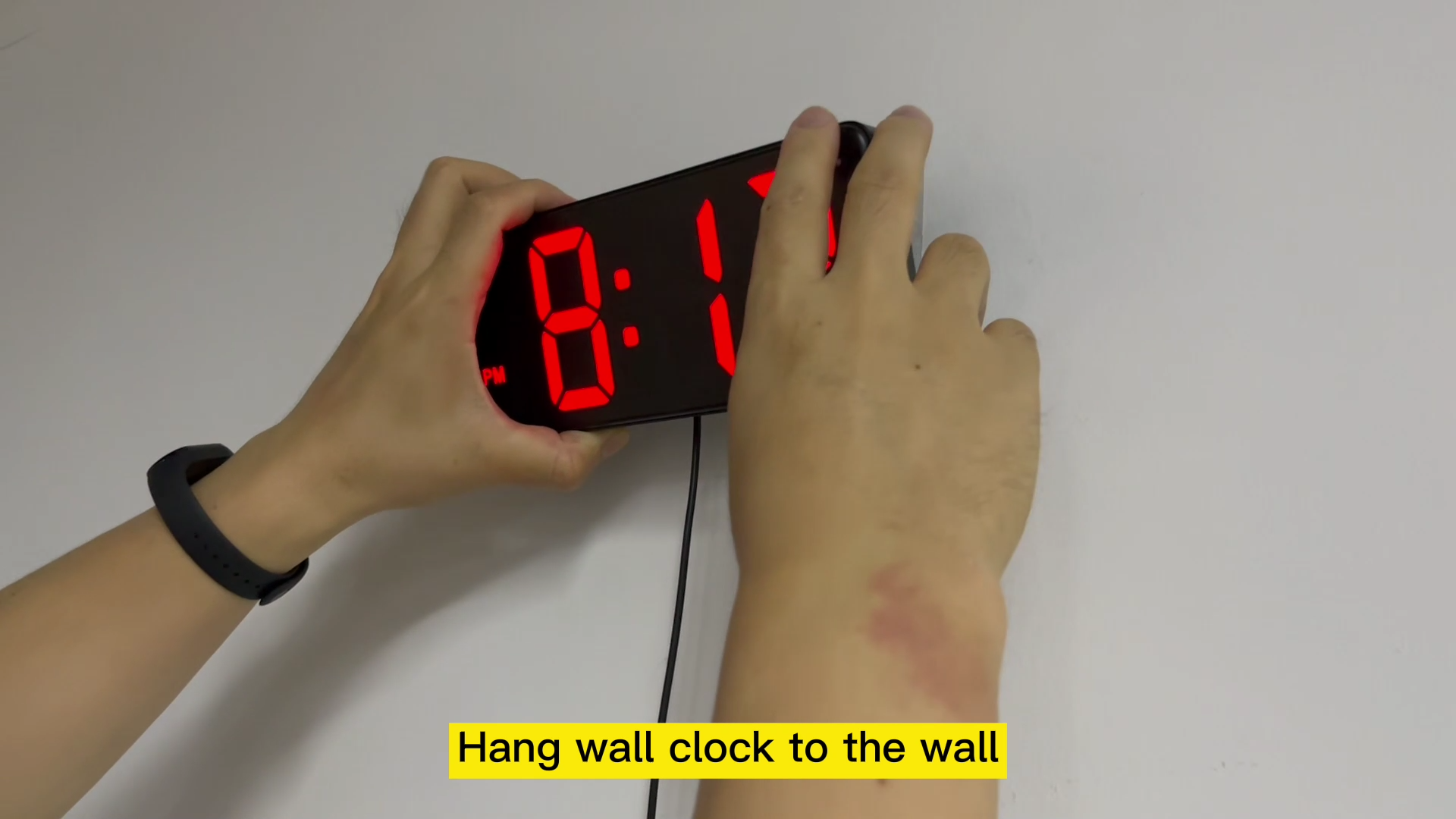 Watch Installation and Usage of the LED Digital Wall Clock on Amazon Live