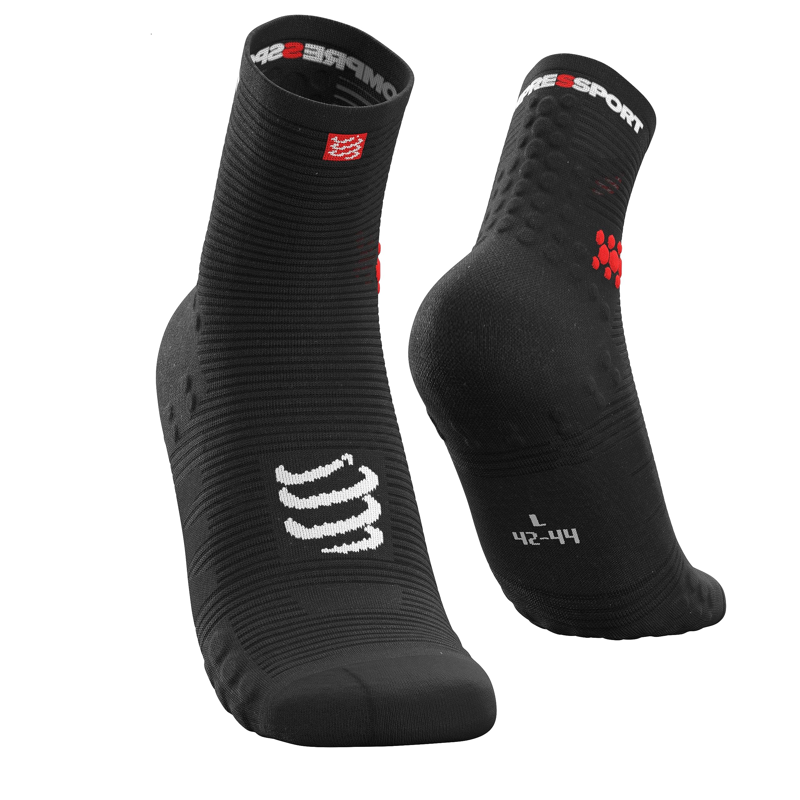 COMPRESSPORT Unisex Pro Racing Socks V3.0 Run High Running Socks (pack of 2)