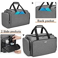 Vista 5 de BAFASO Bolsa de peluquería de gran capacidad con divisores ajustables, estuche de peluquería de viaje con capacidad para varias herramientas