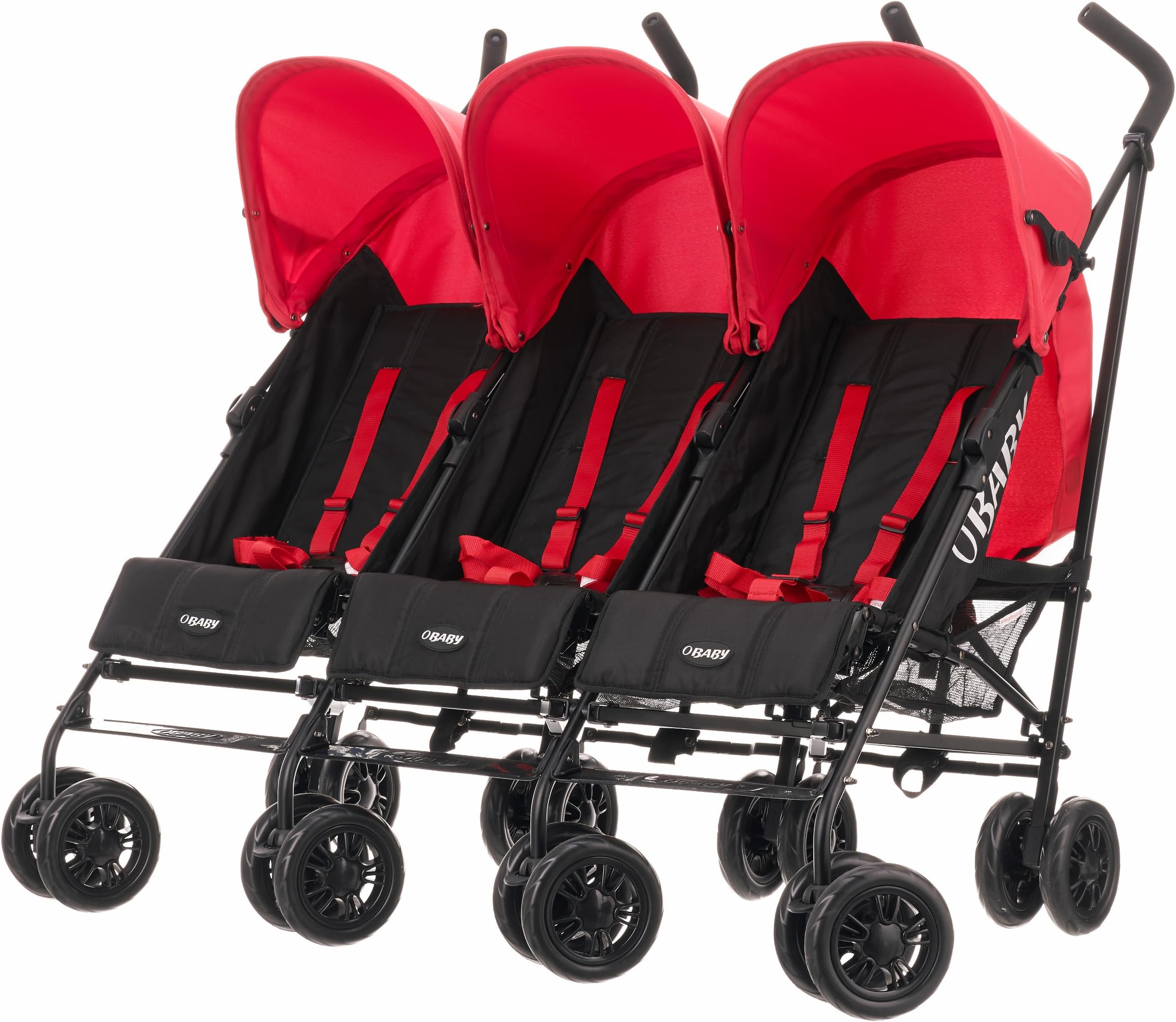 Obaby Mercury Triple Stroller (Black/Red)