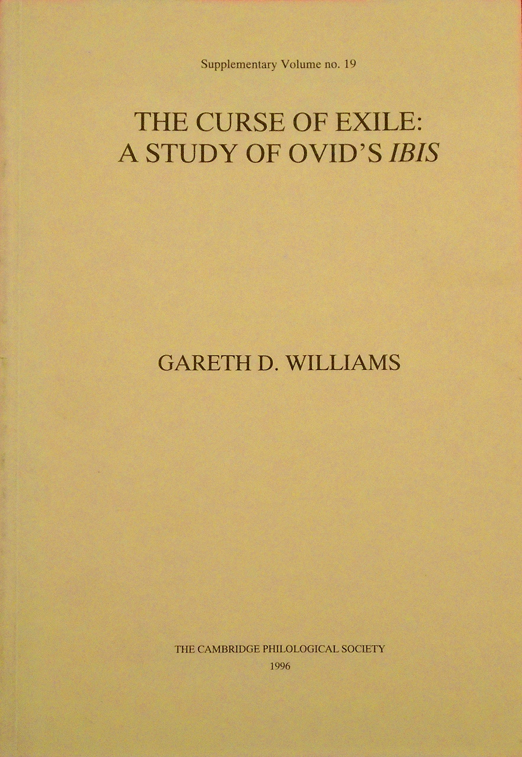 Buy Curse of Exile: Study of Ovid's "Ibis" — BookShops.in