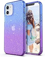 Vista 11 de ULAK Funda transparente para iPhone 12/iPhone 12 Pro, híbrida protectora delgada, transparente, antiarañazos, absorción de golpes, funda protectora