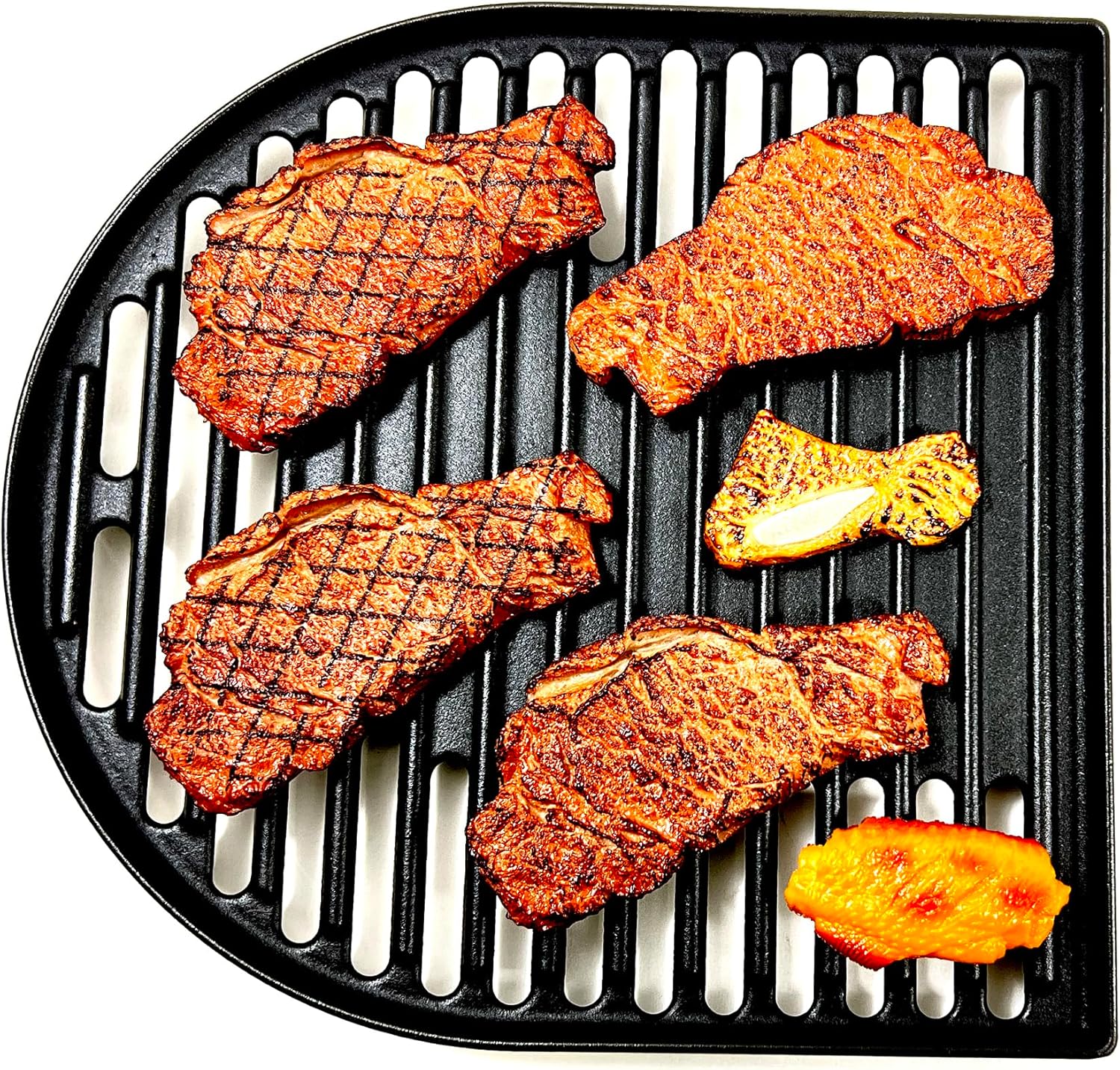 Direct Store DC126 Cast Iron Grill Cooking Grates for Coleman Roadtrip Swaptop Grills LX LXE LXX, Non-Stick Grids Grates, 2 Pack