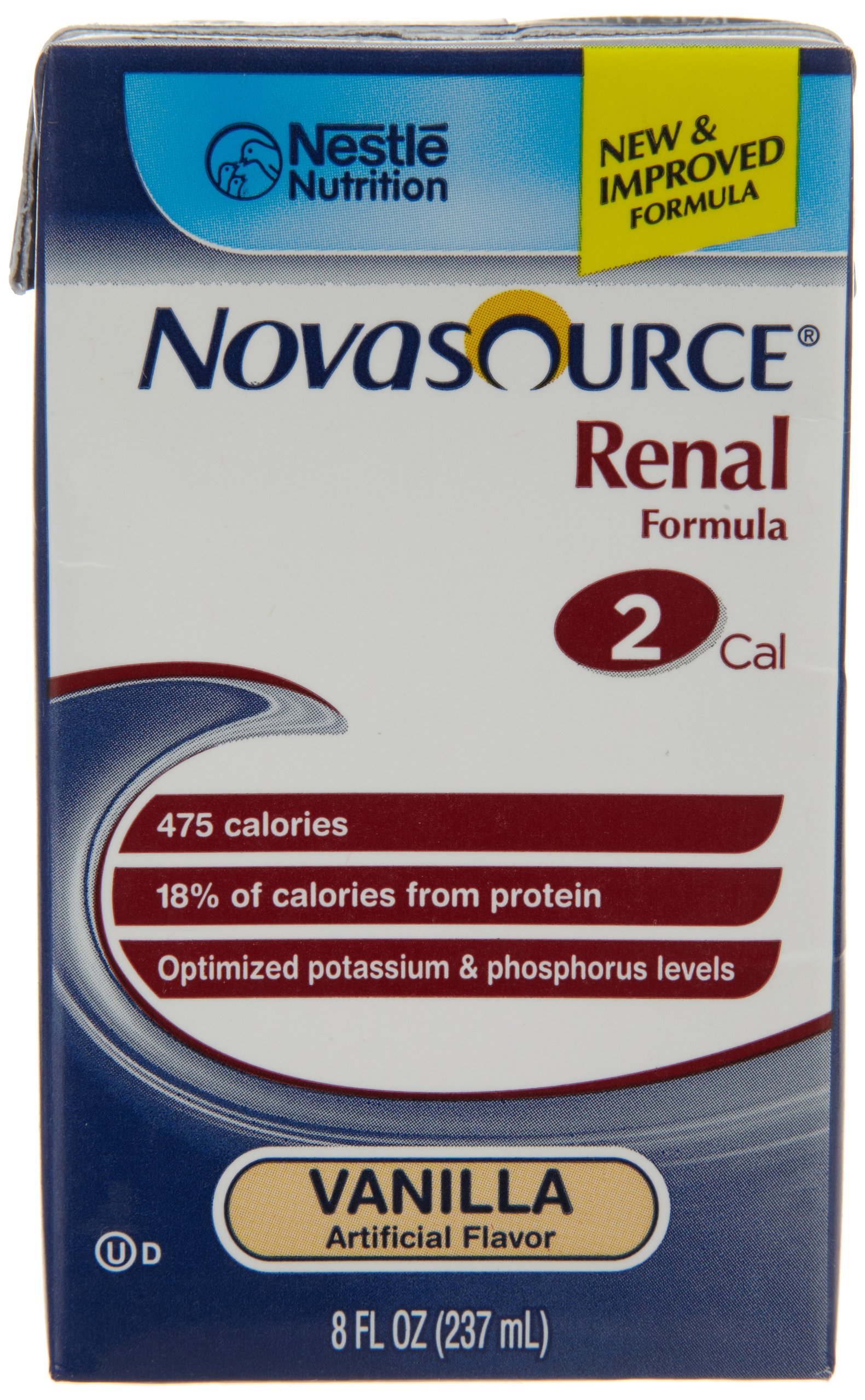 Novasource Renal Nutritional Support, Tetra Brik, Vanilla, 8 Ounce, 27 Count