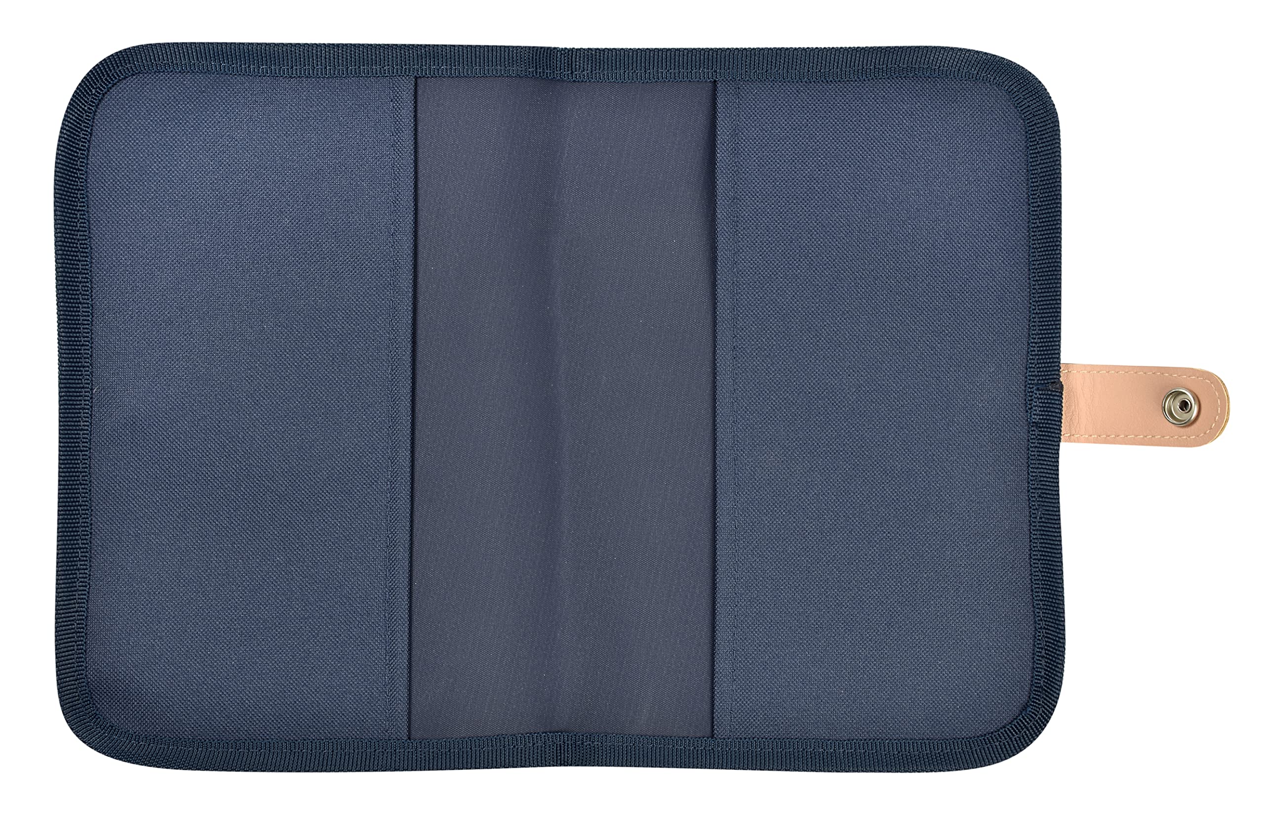 BÉABA, Protège Carnet de Santé, Genève, 2 Poches Intérieures, Bouton Pression, Tissu Imperméable, Bleu marine - 4
