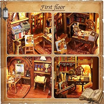 Amazon.com: Hallisun DIY Book Nook Kit 3D Wooden Puzzle for Adults