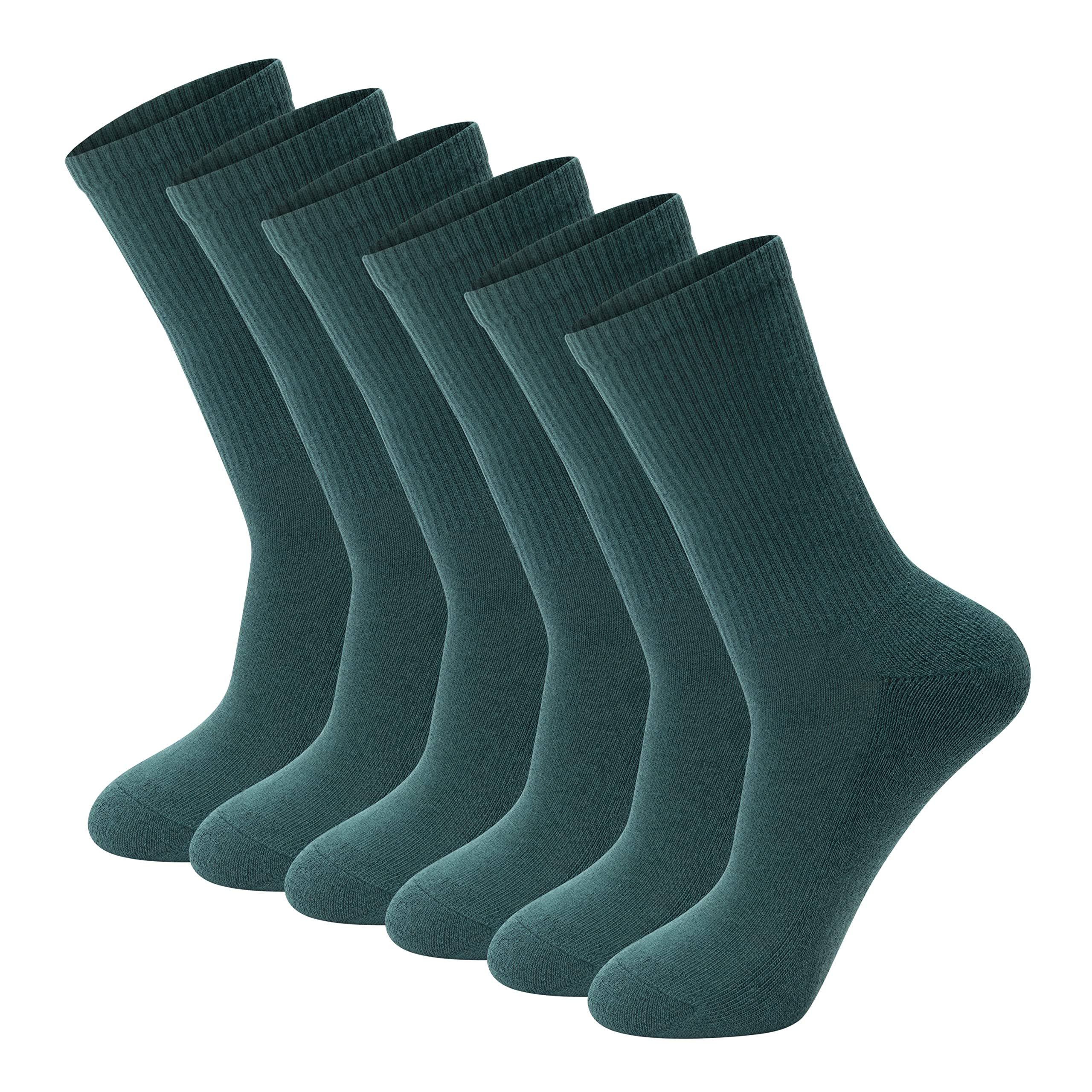 fenglaoda Ankle Socks for Men and Women 6 Pairs, Athletic calf Running Sock with Arch Support