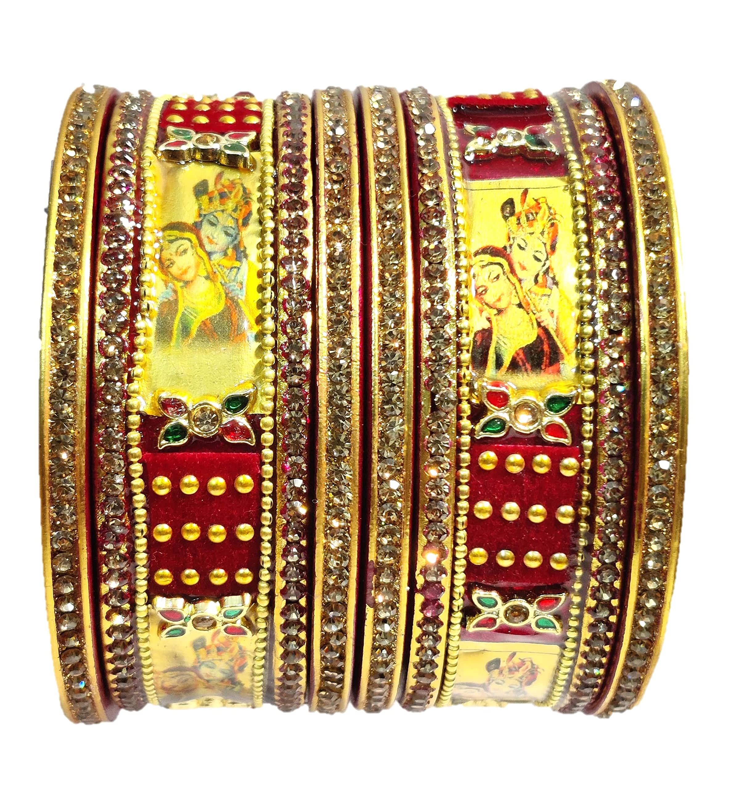 ANSHI CREATIONS 555 BABA LAHTHI MUZAFFARPUR FAMOUS BANGLE SET (Maroon,Pack of 6) (Maroon, 2.60) (B09DTJT1TX) Amazon Price History, Amazon Price Tracker