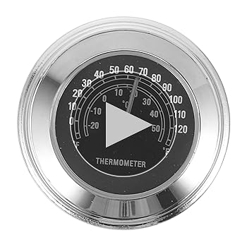 Amazon.co.jp: PartyKindom バイクの温度計 屋外温度計 ミニ温度