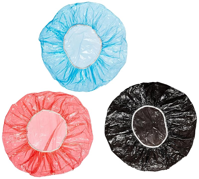 Toucas de banho Diane coloridas, vermelha, Pacote com 30