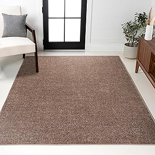 JONATHAN Y Haze Solid Low-Pile Brown Indoor Area Rug 3x5, Coastal,Bohemi...