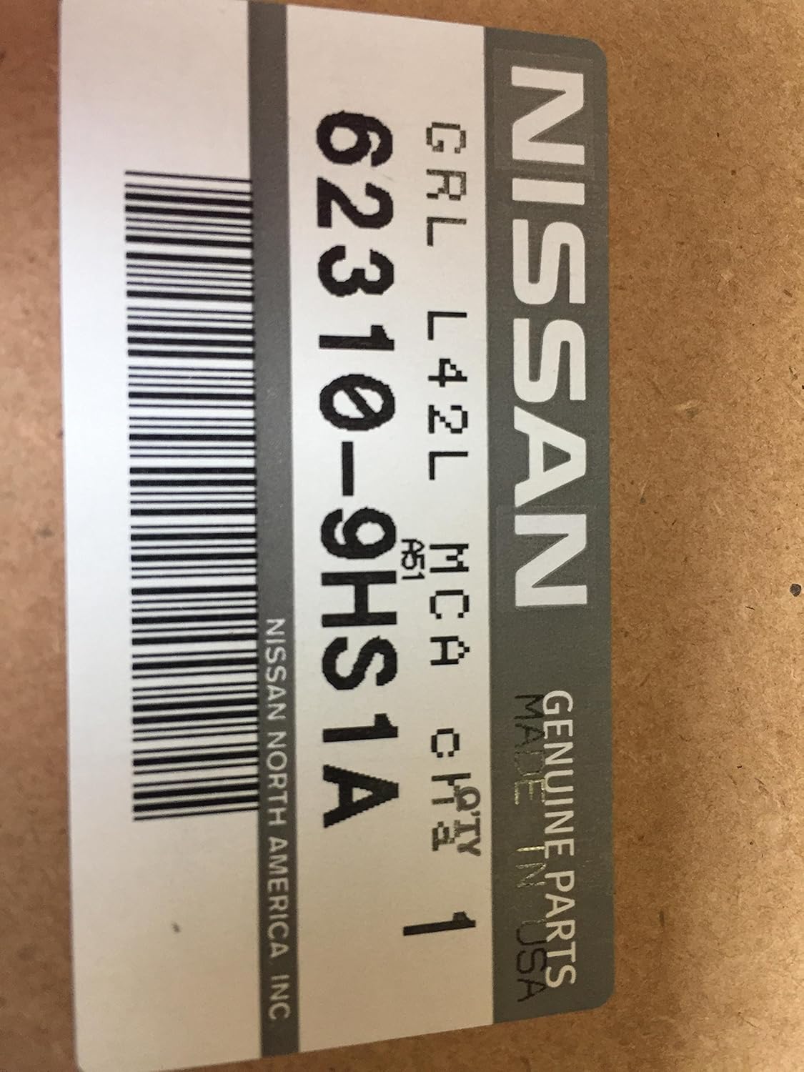 Genuine Nissan Parts - Grille Assy-Front (62310-9HS1A), Chrome