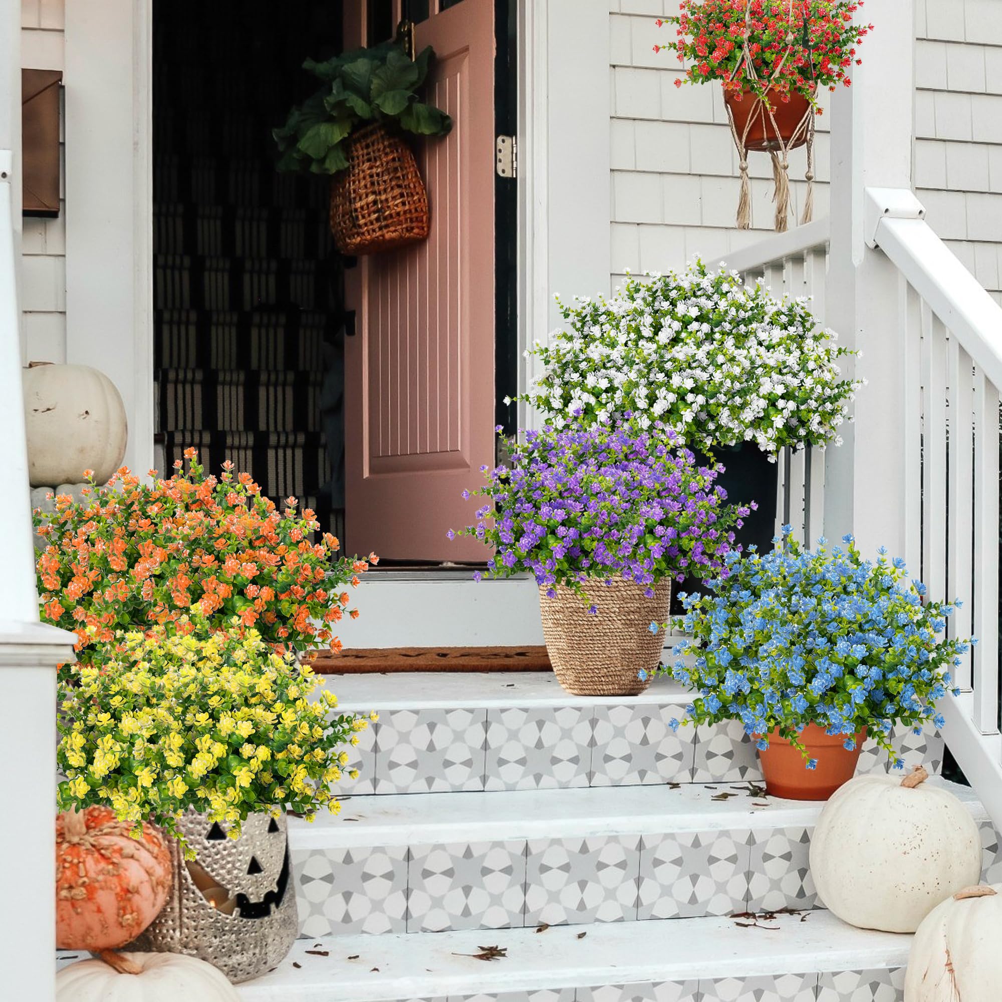 Amazon.com: NETAP Outdoor Artificial Flowers UV Resistant, 20 Bundles Fake  Realistic Floral Greenery Plants for Outside Porch, Window Boxes, Garden,  Yard, Inside Home Table Decor, Green : Home & Kitchen