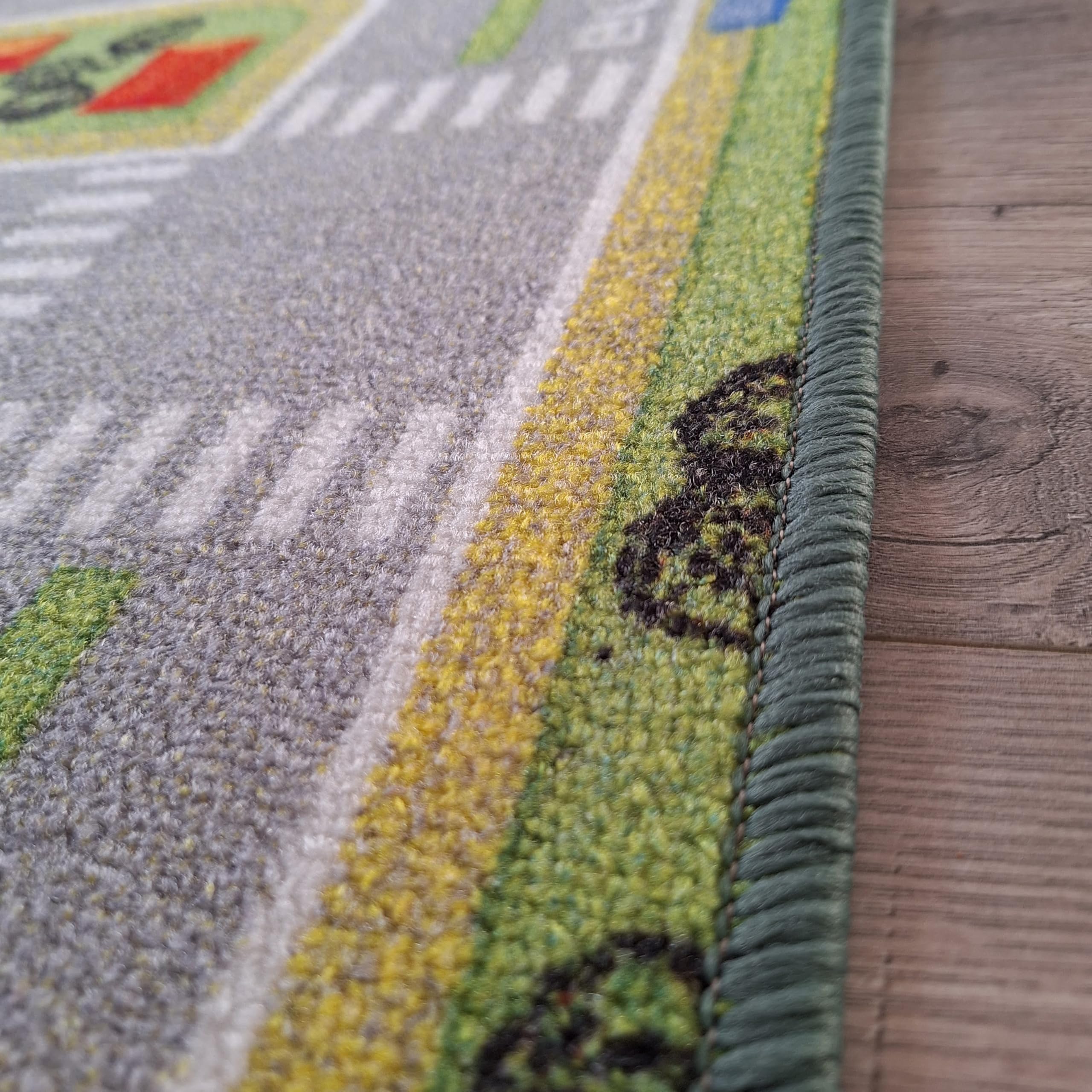 Tapis de Jeu Transport Circuit Mobilité pour Voitures, Trains, Avions, Chambre d'enfant, Polyamide, Normes CE (95x133cm)