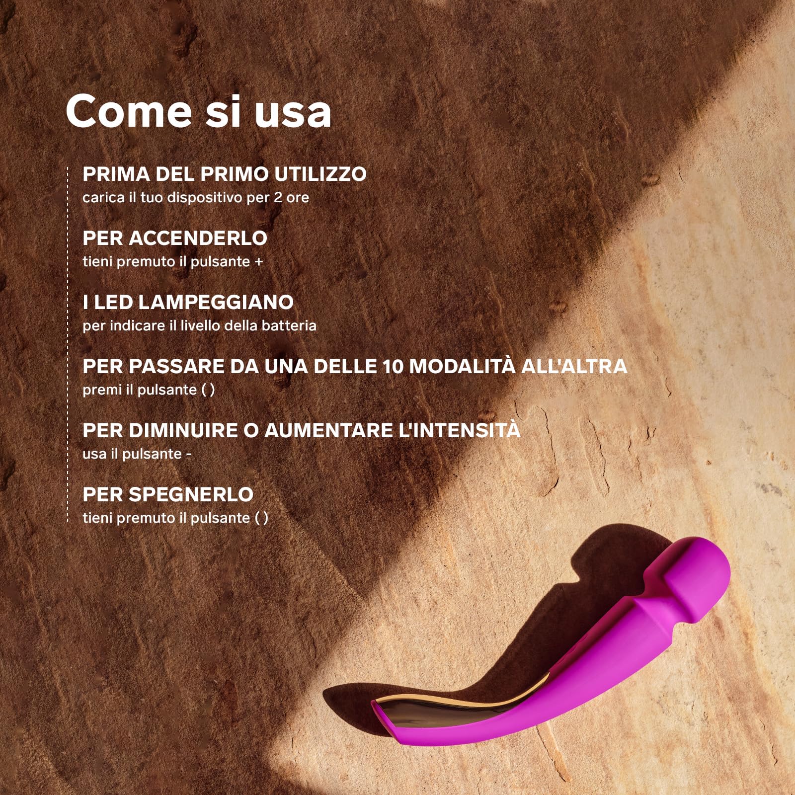 LELO SMART WAND 2 Medium Massaggiatore Wand, Massaggiatore per il Piacere e per Ridurre la Tensione, Magic Wand Impermeabile e Senza Fili, Vibratore Donna e Uomo Wireless, Deep Rose