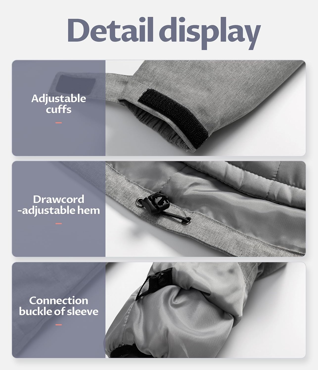 CREATMO US Women's 3 In 1 Waterproof Ski Jacket Windproof Snowboarding Jacket Warm Winter Snow Coat Raincoat - Image 7