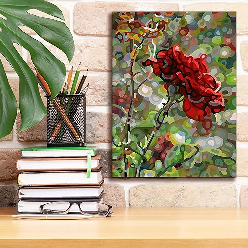 Miniatura 6 de Epic Graffiti Mandy Budan - Lienzo decorativo para pared, diseño de la última rosa del verano, 12 x 16 pulgadas