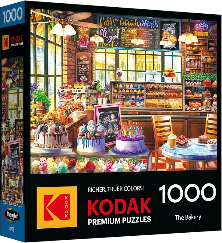 RoseArt Kodak Premium The Bakery 1000 Piece Jigsaw Puzzle for Adults