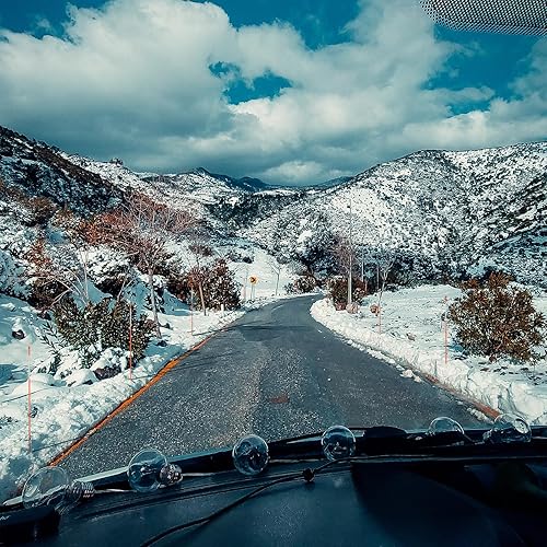 Vista 7 de 58 Inch Approx 5FT Driveway Markers with 10.2" Reflective Tape 20 Pack Solid Fiberglass Snow Stakes for Snow Plowing with Drill Bit and Gloves 5/16