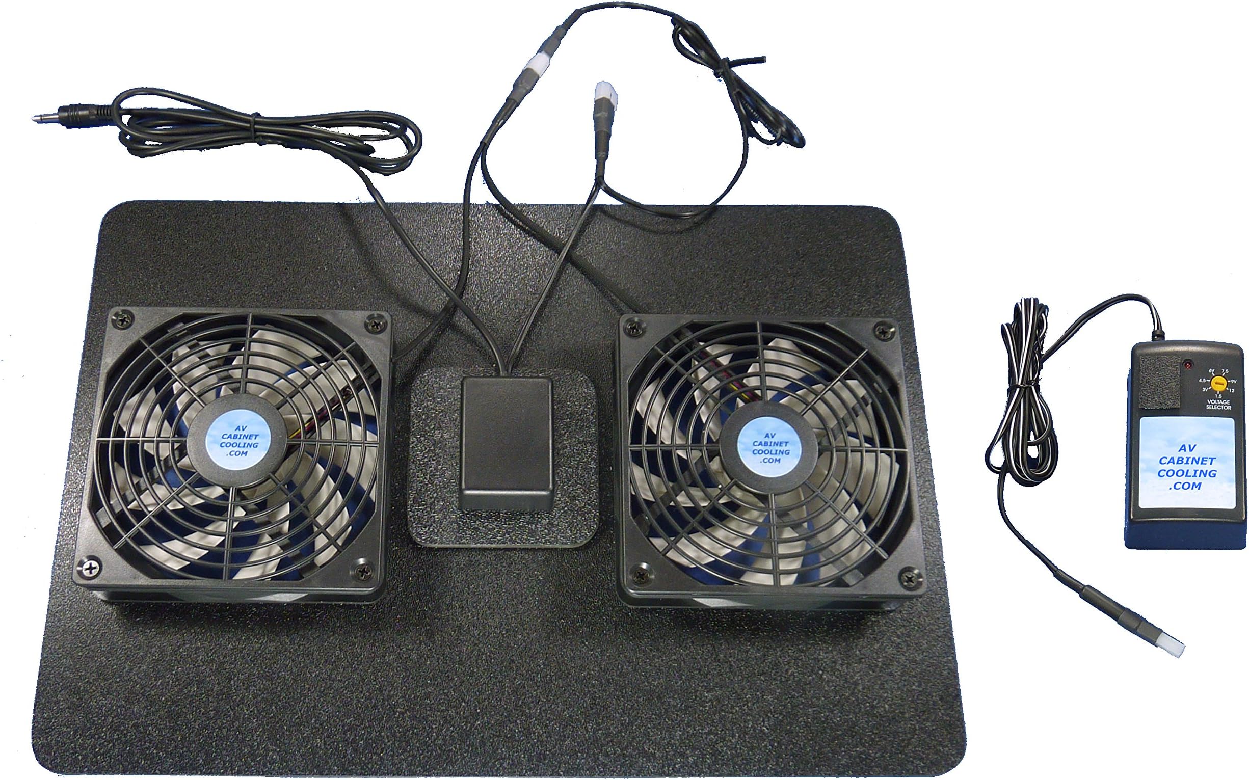 Receiver Megabase 12 Volt Trigger-Controlled Cooling Fans (12v), with multispeed Control, for Home Theater