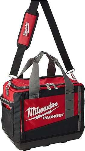 Miniatura 2 de Milwaukee bolsa herramienta Milwaukee 48-22-8321 Bolsa de herramientas, 9.6 in W, 15 in D, 12.2 in H, 2 -Pocket, Poliéster, NegroRojo