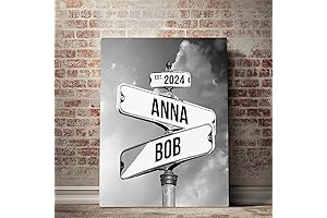 FAMIG - Personalized Lovers Path Crossing Sign, Vertical Version