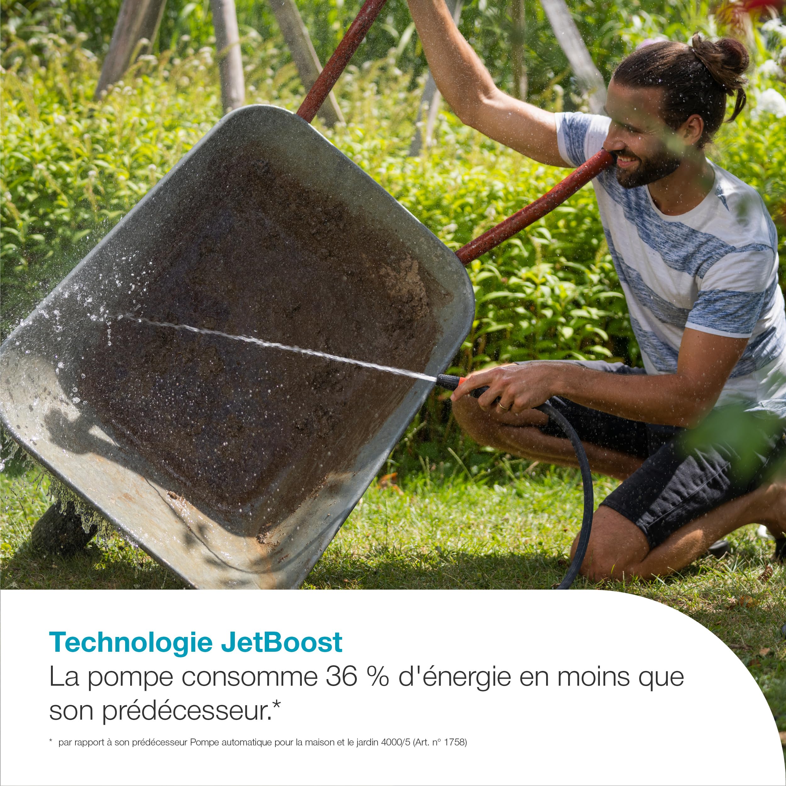 Gardena Pompe automatique 5000 SilentComfort 36% consommation d'énergie en moins Technologie silencieuse 9072-20