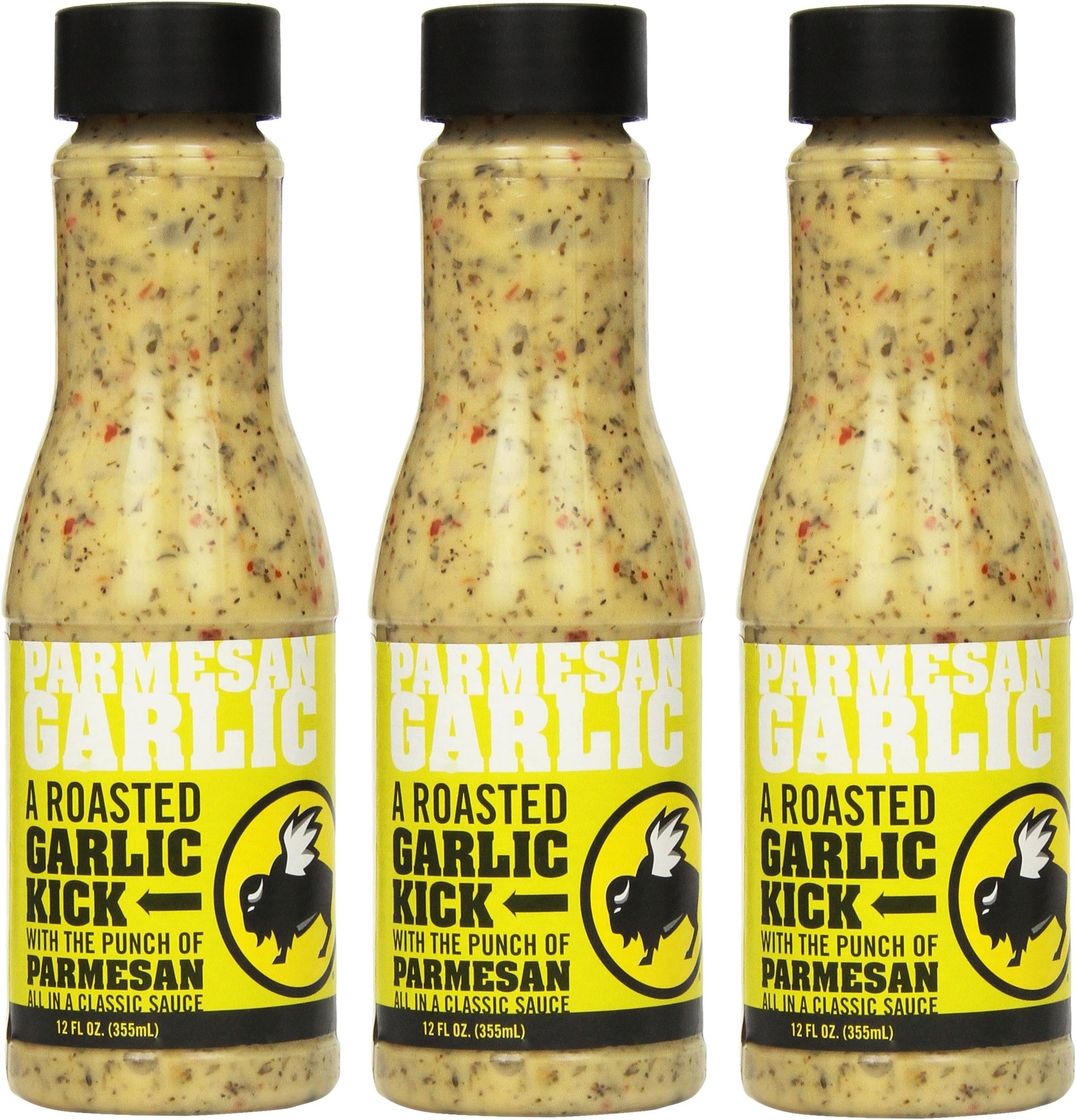 Buffalo Wild Wings Barbecue Sauces, Spices, Seasonings and Rubs For: Meat, Ribs, Rib, Chicken, Pork, Steak, Wings, Turkey, Barbecue, Smoker, Crock-Pot, Oven (Parmesan Garlic, (3) Pack)