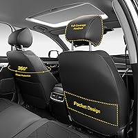 Vista 2 de OASIS AUTO Fundas de asiento con ajuste personalizado para Honda CRV 2017-2025, protector de asiento de cuero sintético impermeable y duradero