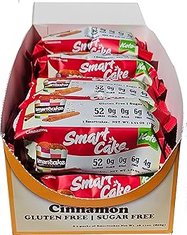 Smart Baking Company Smartcake, Sugar Free, Gluten Free, Low Carb, Keto Dessert (Cinnamon, 16 CT)