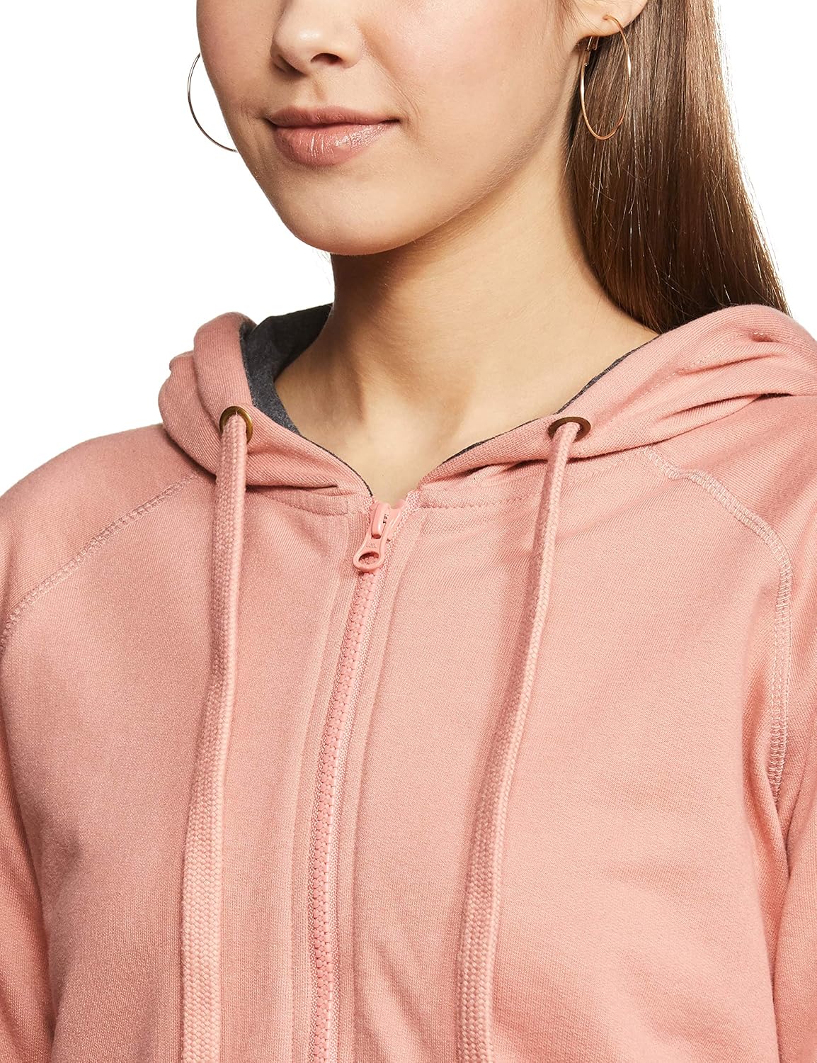 Amazon Brand - Symbol Women's Regular Cotton Blend Hooded Neck Sweatshirt 002_Murky Pink_X-Large_Murky Pink_XL offers donot miss