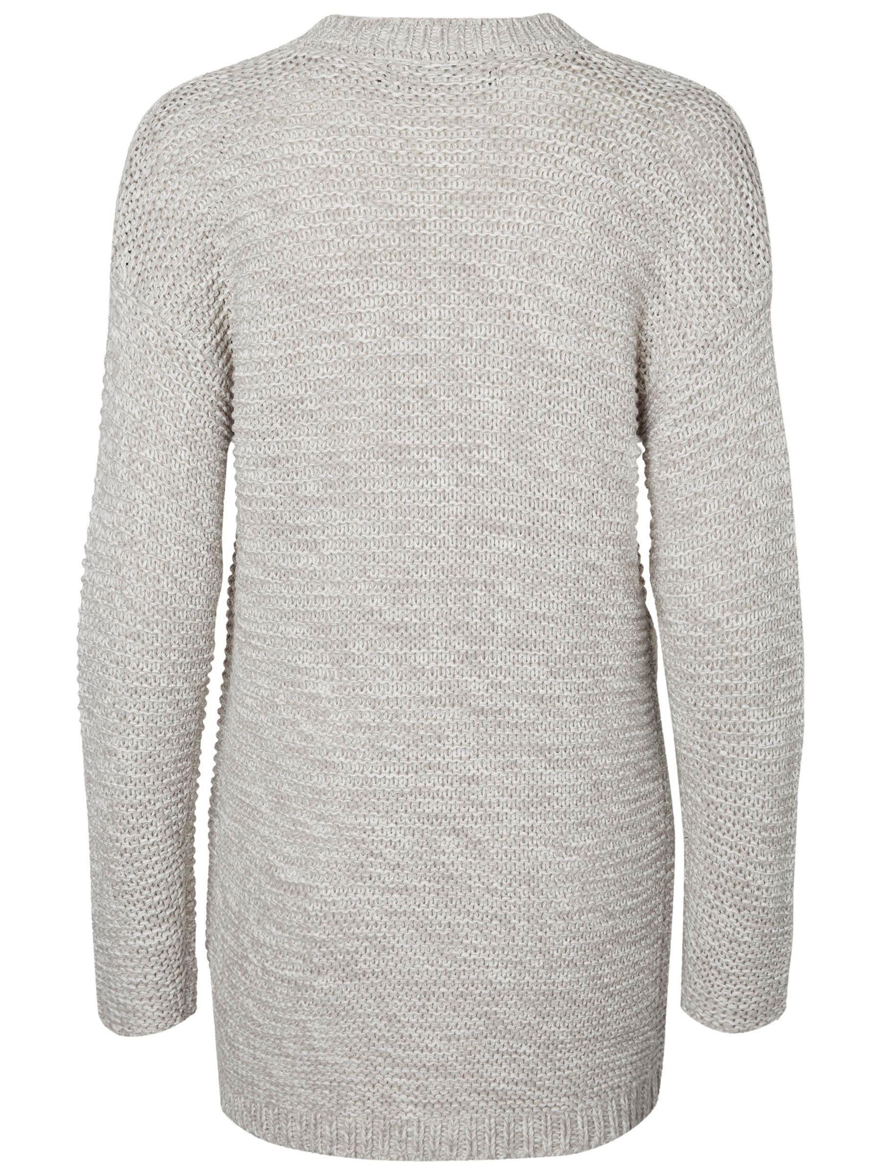 VERO MODA VMNO damska kurtka z dzianiny, szary (Light Grey Melange), M
