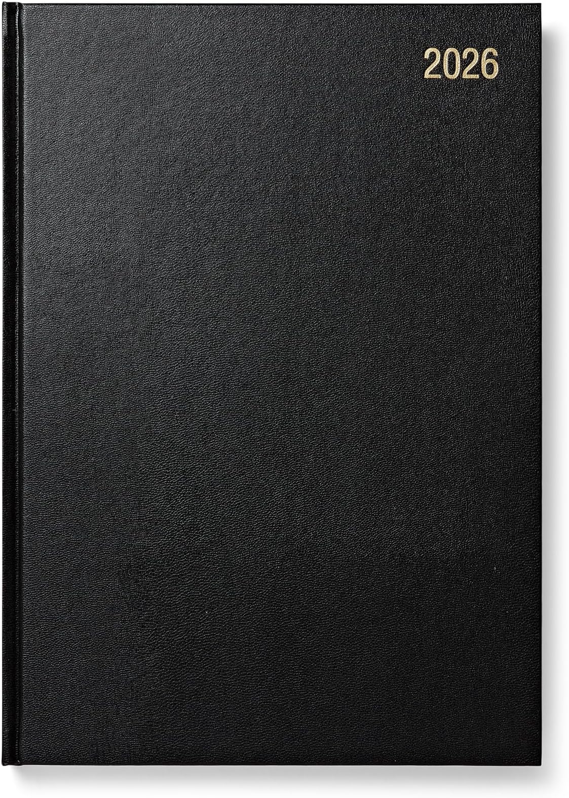 Morgan's Direct 2026 Early Edition A4 Diary Day Per Page | Hard Backed for Home and Office Use Desk Diary | Black