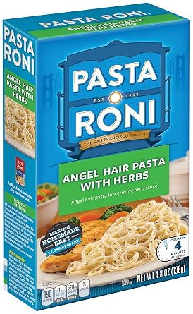 Pasta Roni Angel Hair Pasta With Herbs Mix,4.8 Ounce (Pack of 12 Boxes)