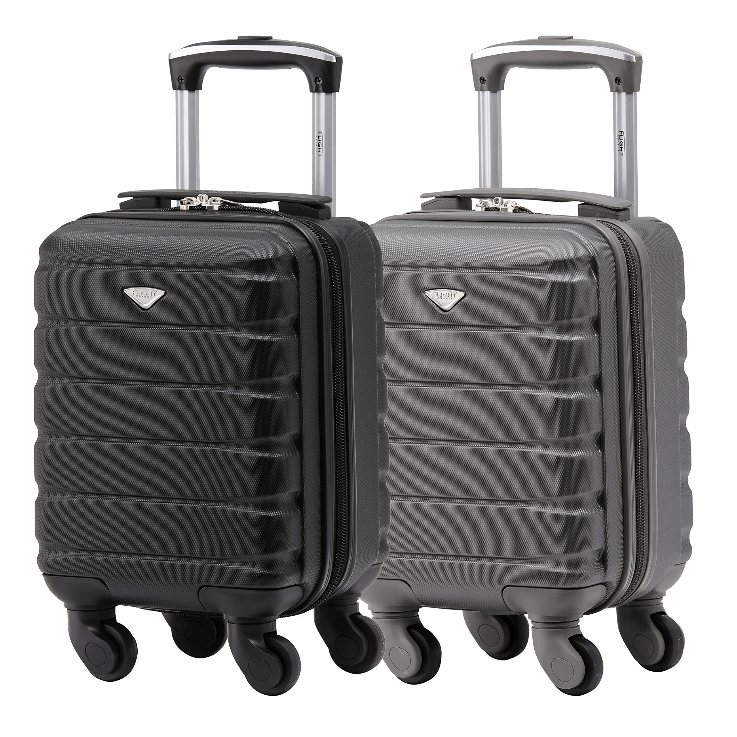 Flight Knight Suitcase Set of 2 Lightweight 4 Wheel ABS Hard Case Cabin Carry On Hand Luggage Approved for Over 100 Airlines Including easyJet, British Airways, Ryanair & Many More 55x35x20cm — view 224