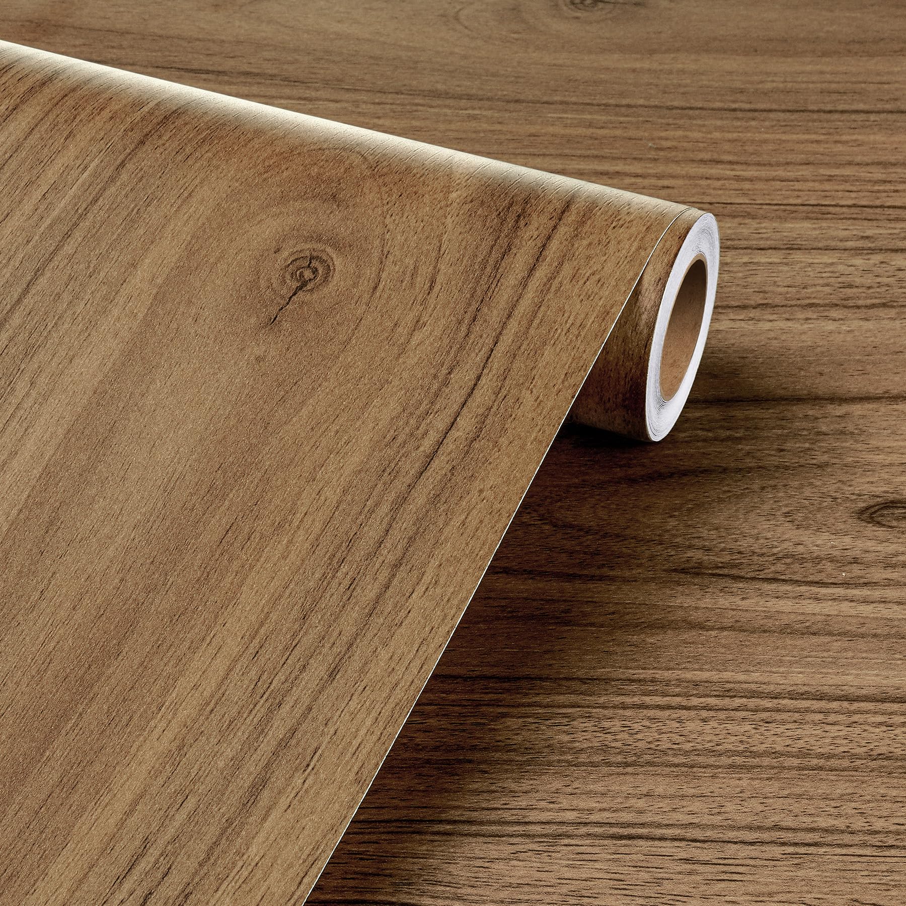 Livelynine Vinilo para Encimera de Cocina Madera Vinilo Adhesivo Cocina Pared 90CMx500CM Papel Adhesivo Muebles Madera Puertas de Armario Mesas Papel Pintado Maderas Autoadhesivo Papeles Pared Maderas