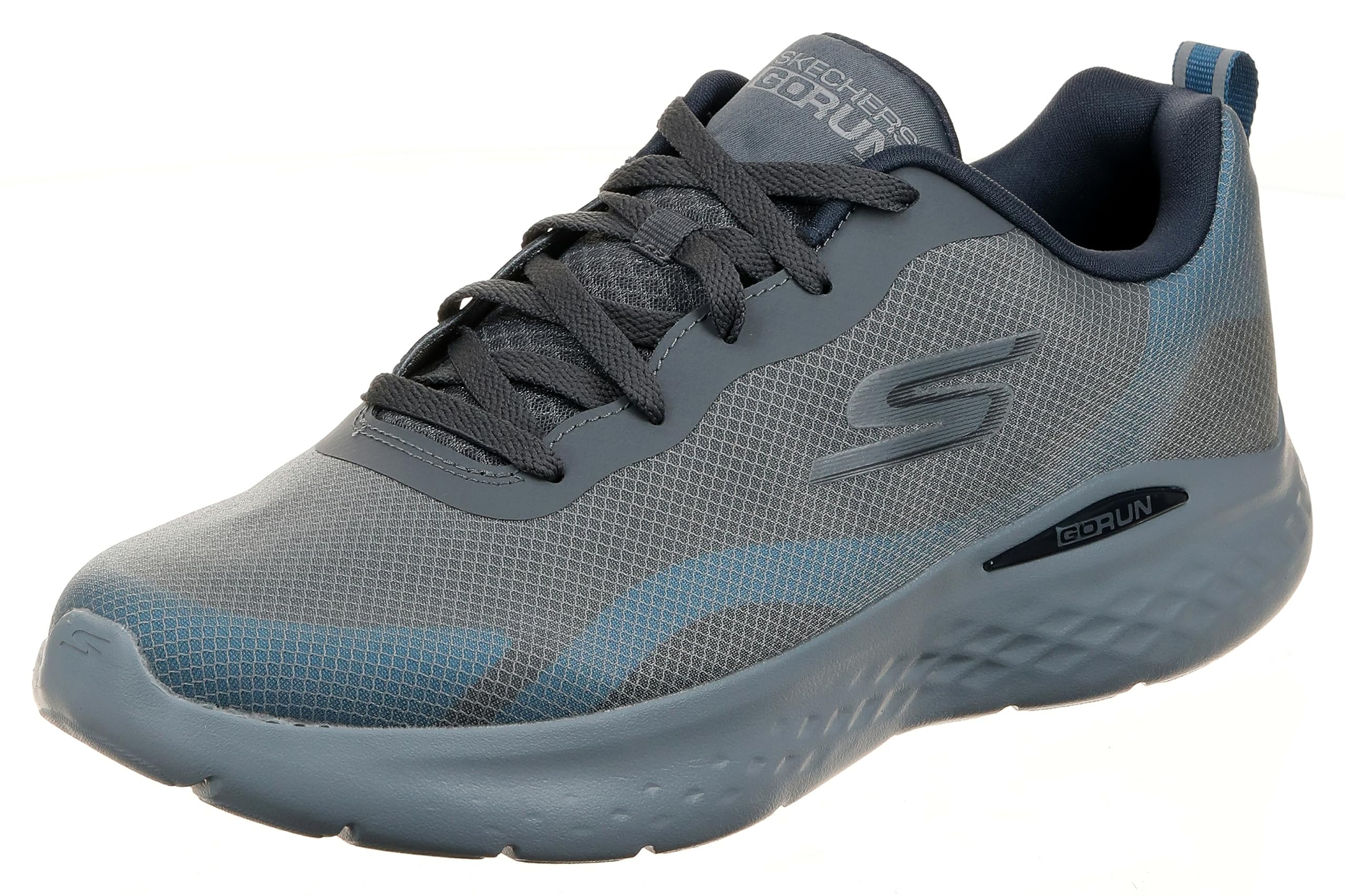 Skechers GO RUN LITE mens Road Running Shoe 40 EU CHARCOAL BLUE