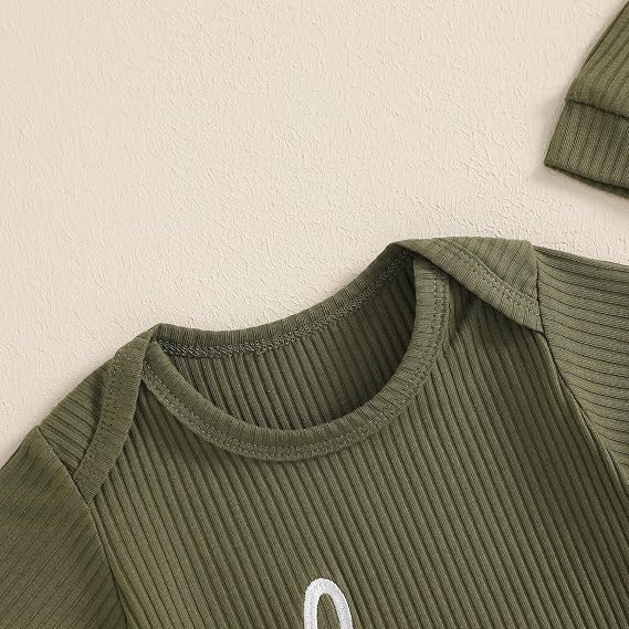 MERSARIPHY Newborn Baby Boy Girl Outfits Gender Neutral Baby Clothes Hi I'm New Here Coming Home Summer One Piece Rompers