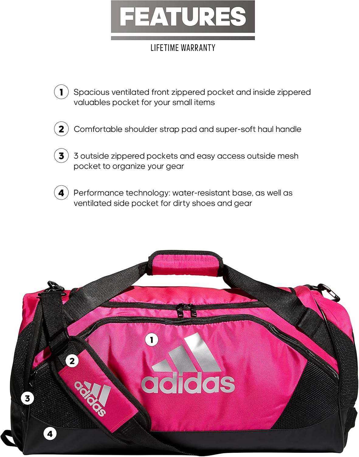  | adidas Issue 2 Medium Duffel Bag, Team Orange, One Size | Travel Duffels