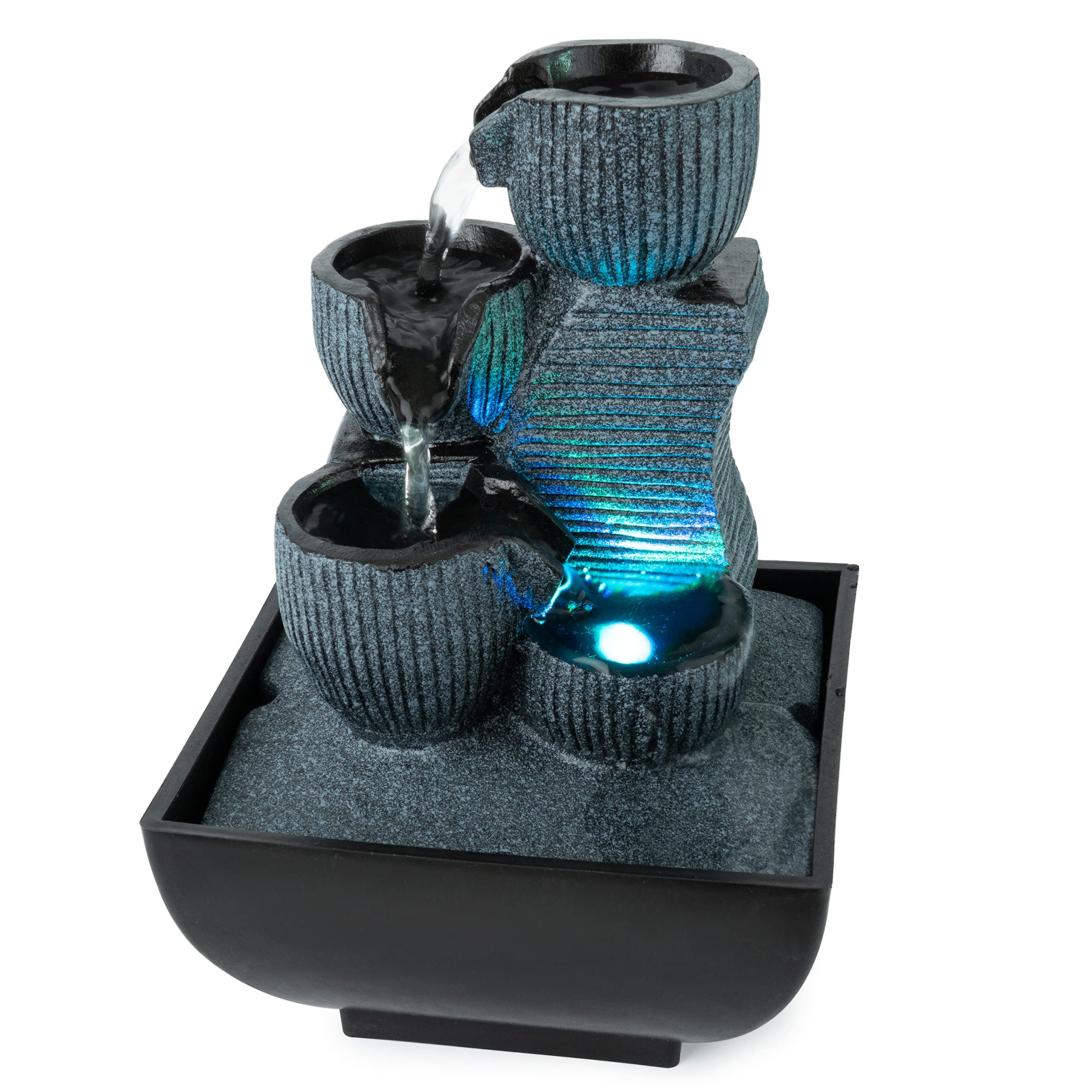 Tabletop Fountains Indoor Lotus Leaf Relaxation Fountains Tabletop