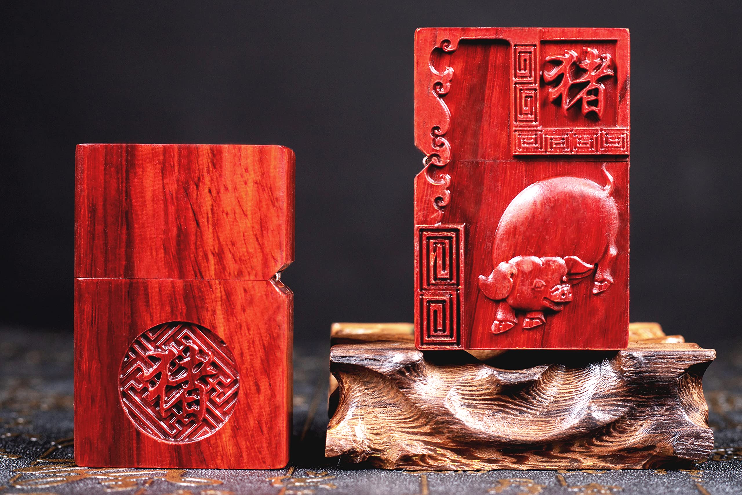 Amazon.co.jp: アップグレードされたローズウッド木製ケース Zippo 