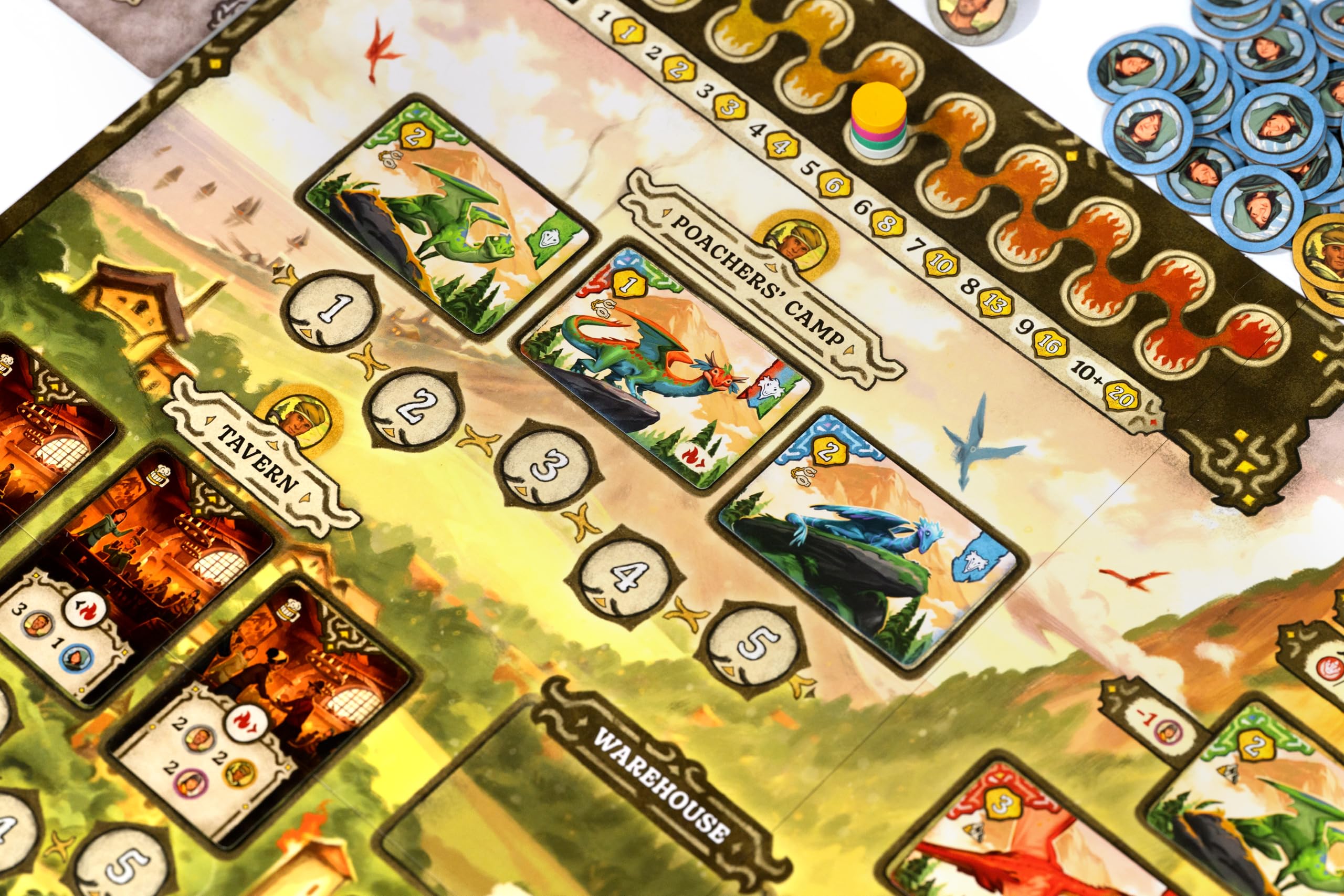 Mindclash Games Emberheart – Mittelschweres Worker Placement & Dragon Rescue Strategie-Brettspiel, 2–4 Spieler, 60–90 Minuten Spielzeit, Fantasy-Strategie-Abenteuer